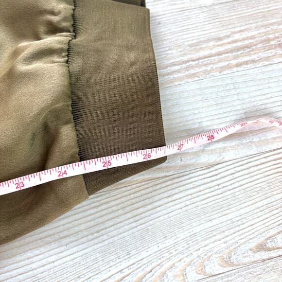 Banana Republic Satin High Rise Cargo Joggers | Olive Green Size Medium - Picture 8 of 8